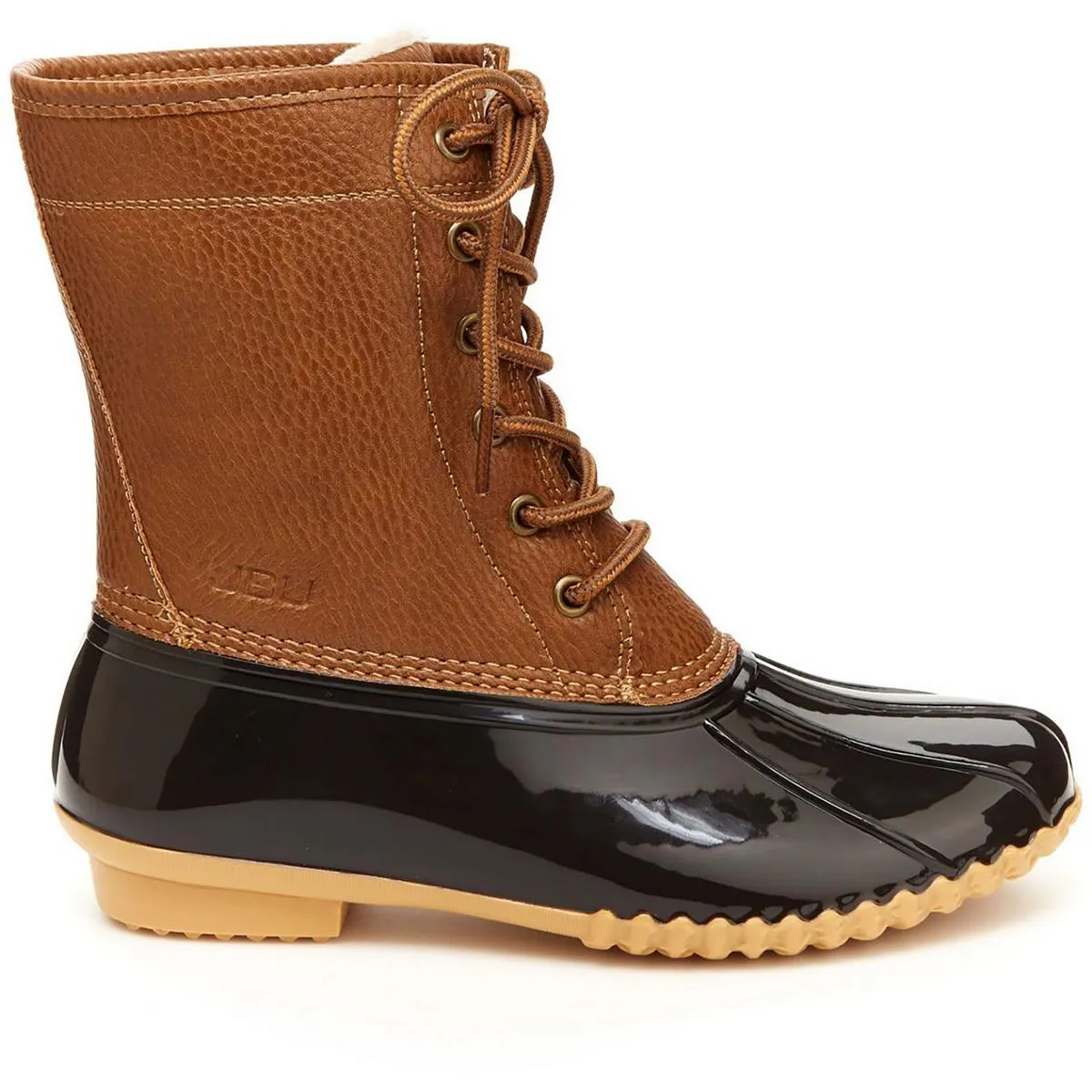 Maplewood Womens Faux Leather Outdoor Rain Boots