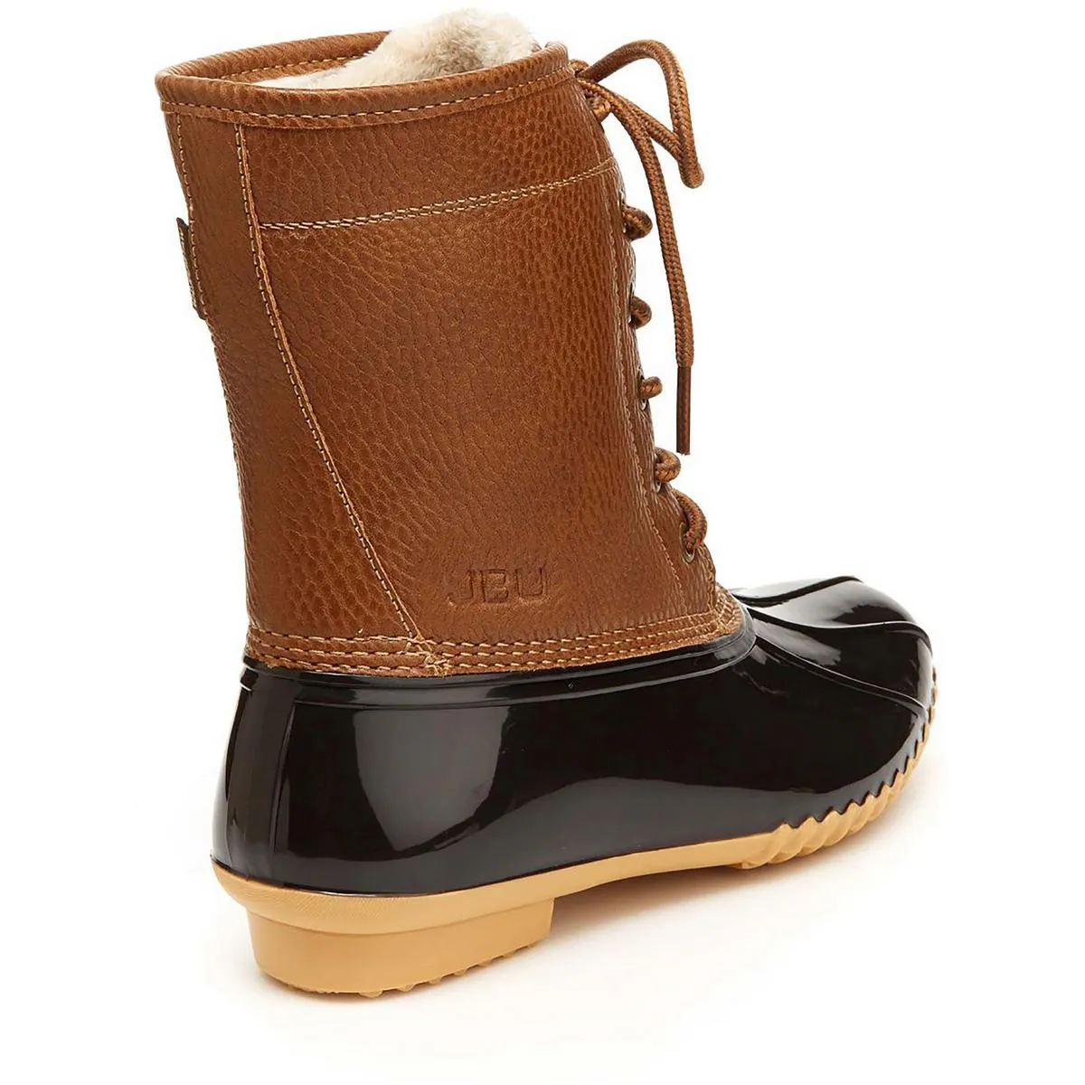 Maplewood Womens Faux Leather Outdoor Rain Boots