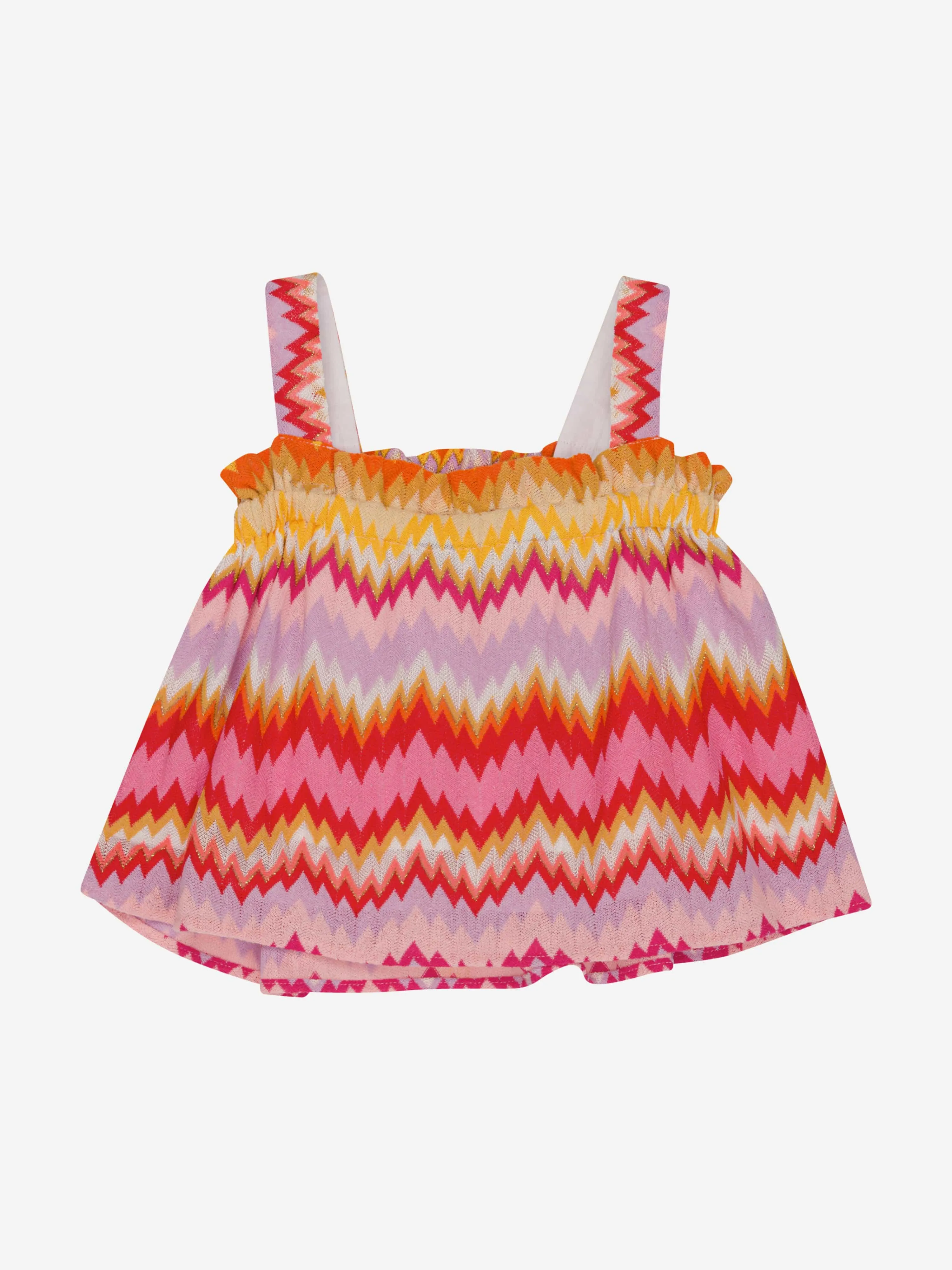 Missoni Girls Zigzag Woven Top in Multicolour