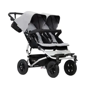 Mountain Buggy Duet v3.2 Double Pushchair (Silver) - All-Terrain
