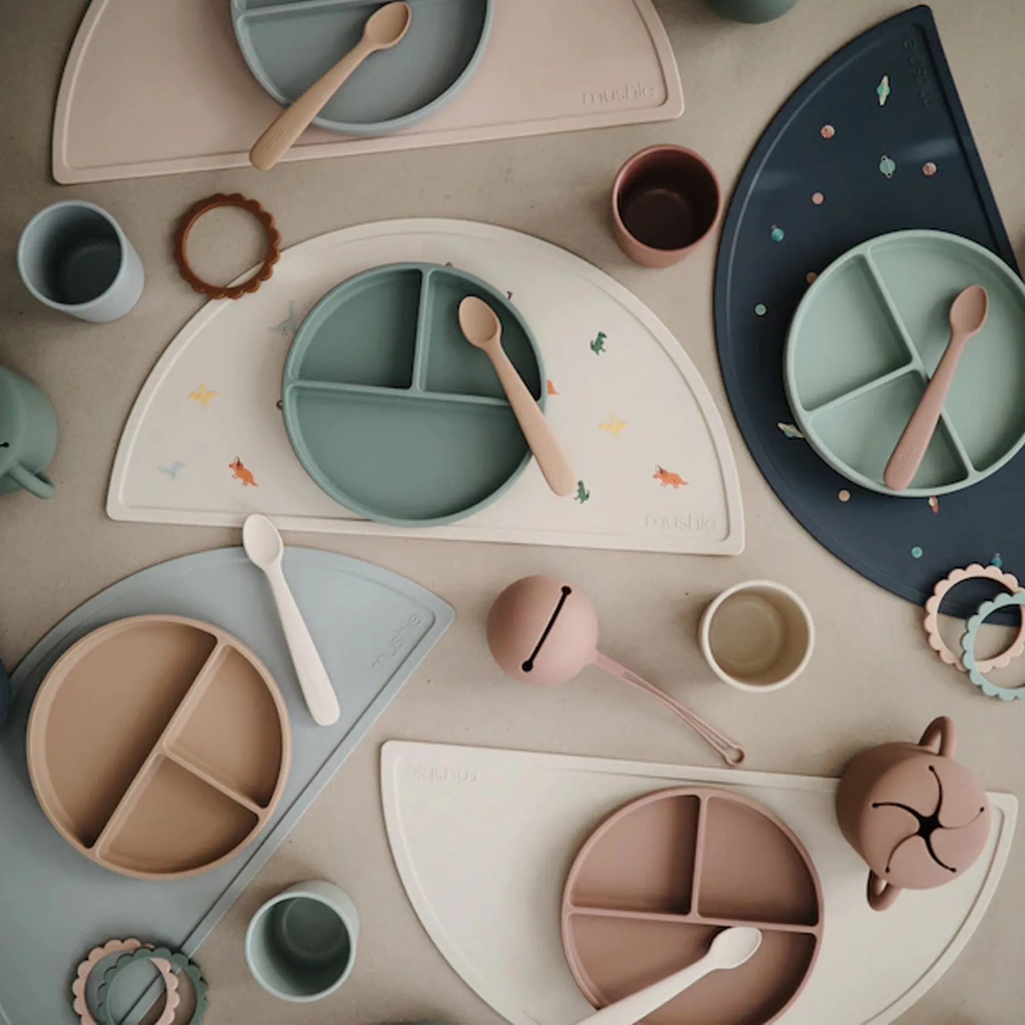 MUSHIE Silicone Place Mat - Sand