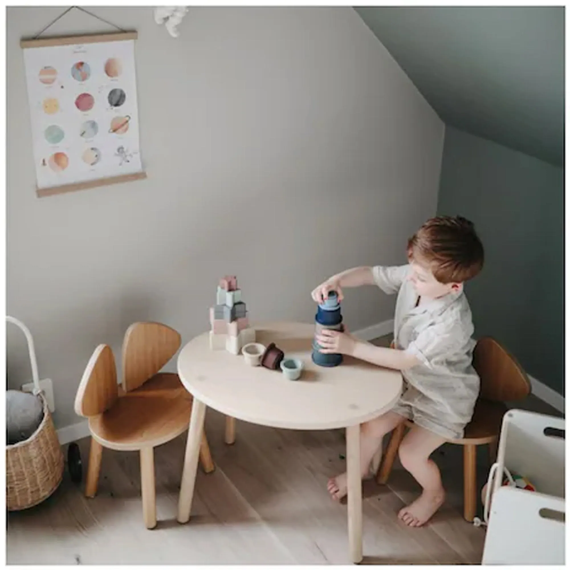 MUSHIE Stacking Cups Toy - Forest