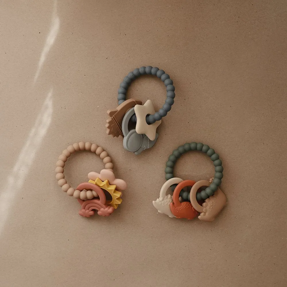 Mushie, Teething Ring, Space