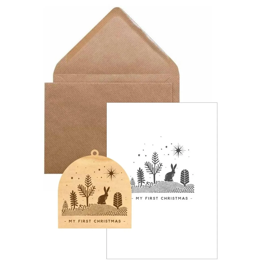 My First Christmas Card with Keepsake Christmas Decoration