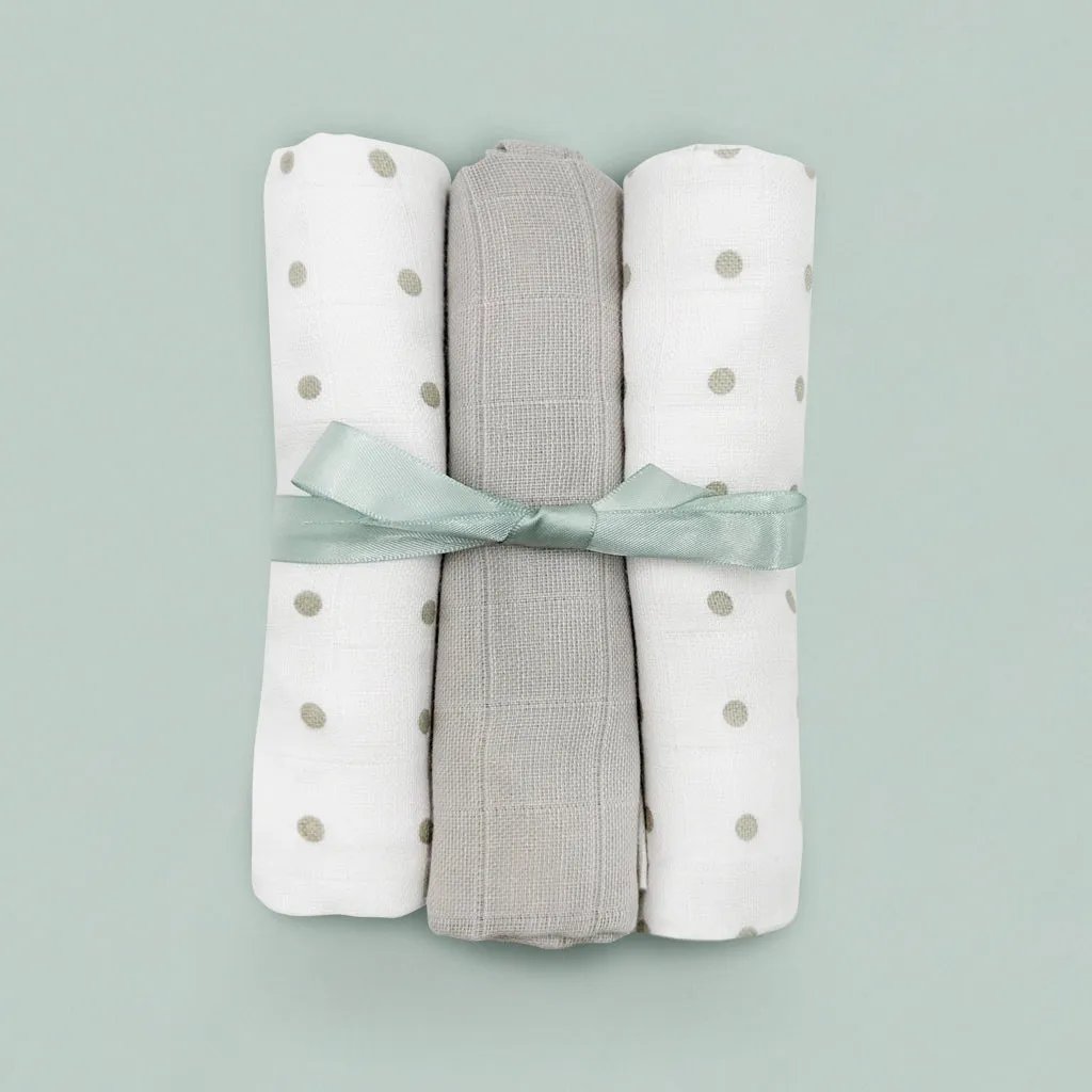 My First Steiff Muslins And Blanket New Baby Gift Set, Neutral