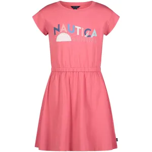 Nautica Little Girls' Sunset Dress (4-6X) Raspberry Nautica