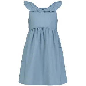 Nautica Toddler Girls' Chambray Dress (2T-4T) Estate Blue Nautica