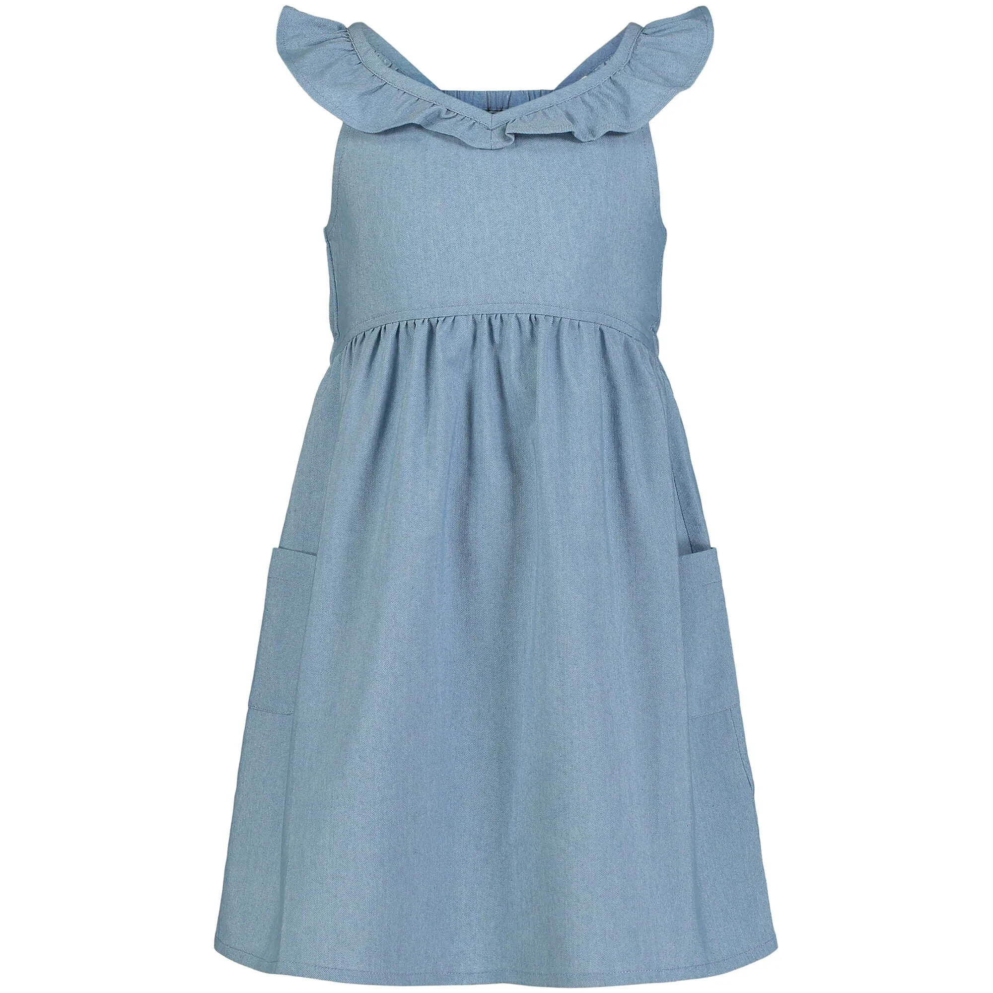 Nautica Toddler Girls' Chambray Dress (2T-4T) Estate Blue Nautica