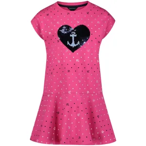 Nautica Toddler Girls’ Printed Peplum Dress (2T-4T) Paradise Pink Nautica
