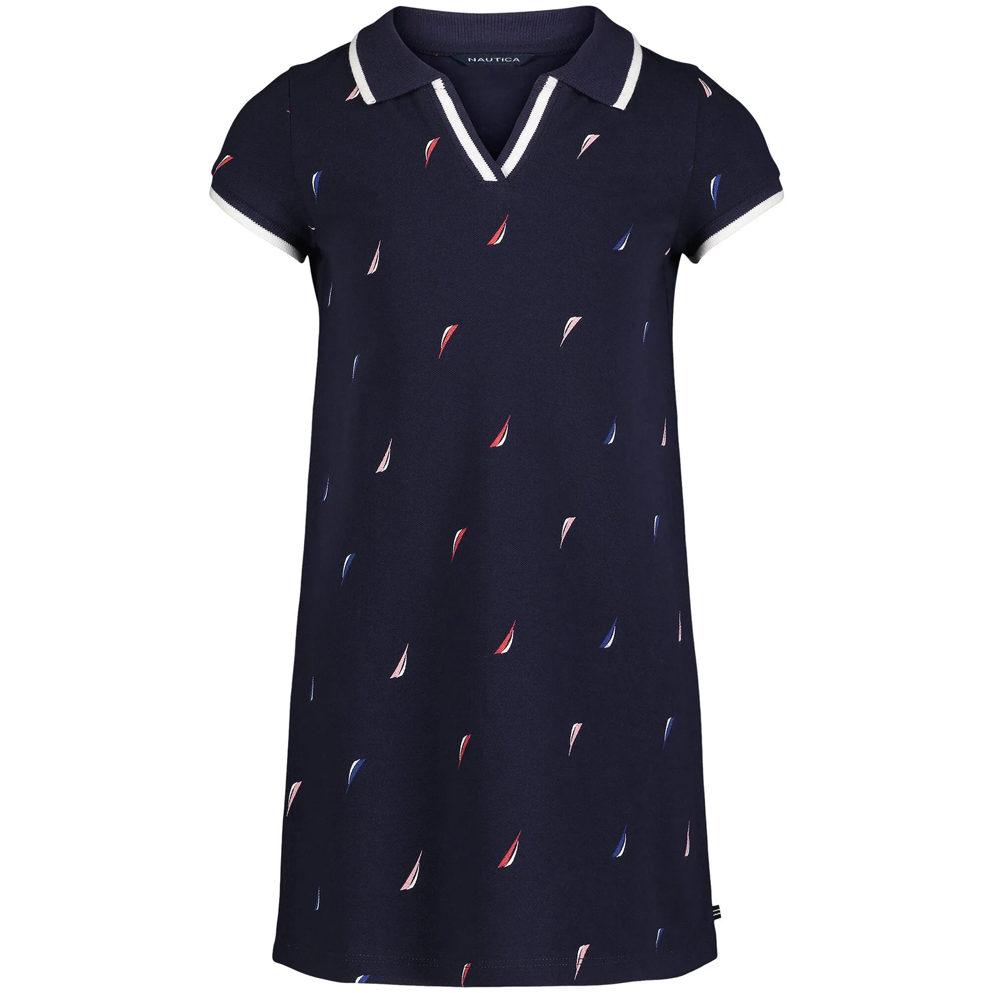 Nautica Toddler Girls' Printed Polo Dress (2T-4T) Navy Nautica