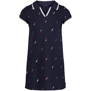 Nautica Toddler Girls' Printed Polo Dress (2T-4T) Navy Nautica