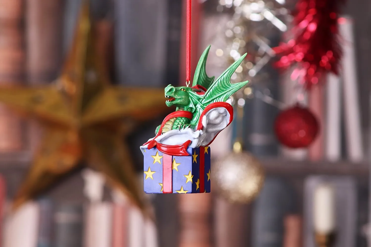 Nemesis Now Decor Nemesis Now Anne Stokes Green Dragon Gothic Hanging Ornament (B5907V2)
