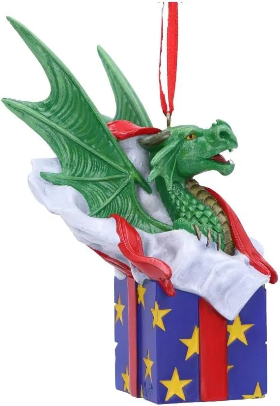 Nemesis Now Decor Nemesis Now Anne Stokes Green Dragon Gothic Hanging Ornament (B5907V2)