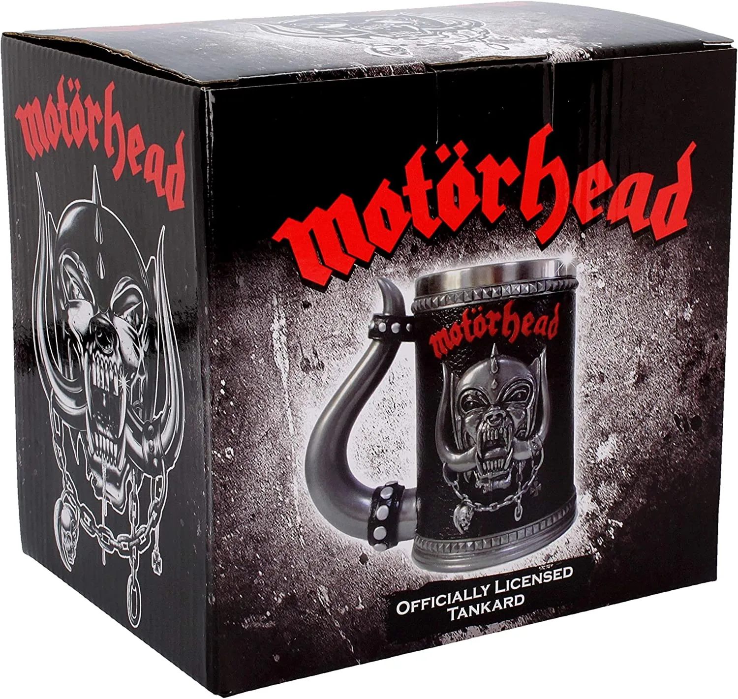 Nemesis Now Decor Nemesis Now B4121M8 Motorhead Tankard Mug 14cm Black, Resin w/Stainless Steel In