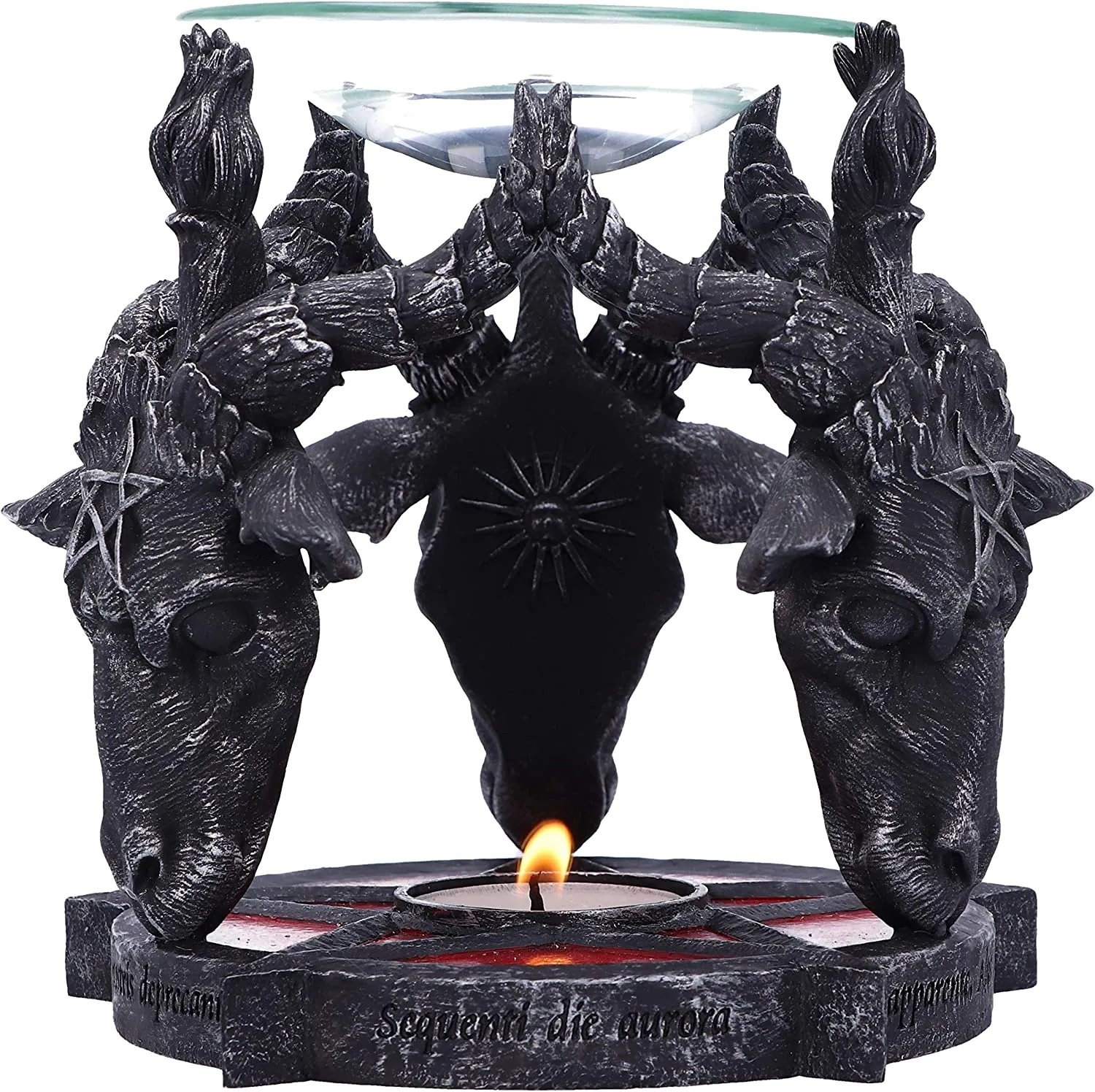 Nemesis Now Decor Nemesis Now B5189R0 Occult Baphomet Head Oil Burner, Black, 13.5cm