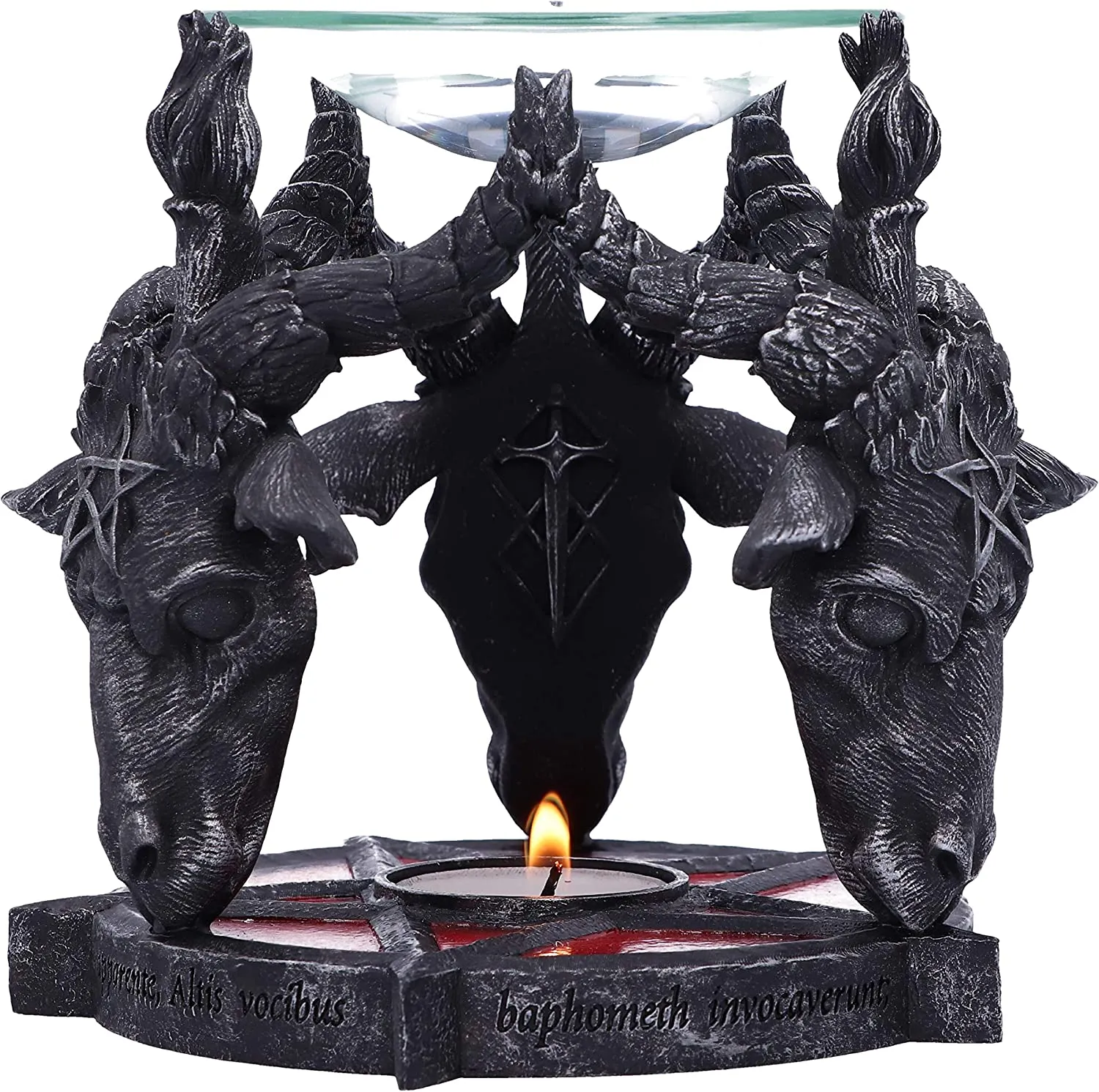 Nemesis Now Decor Nemesis Now B5189R0 Occult Baphomet Head Oil Burner, Black, 13.5cm