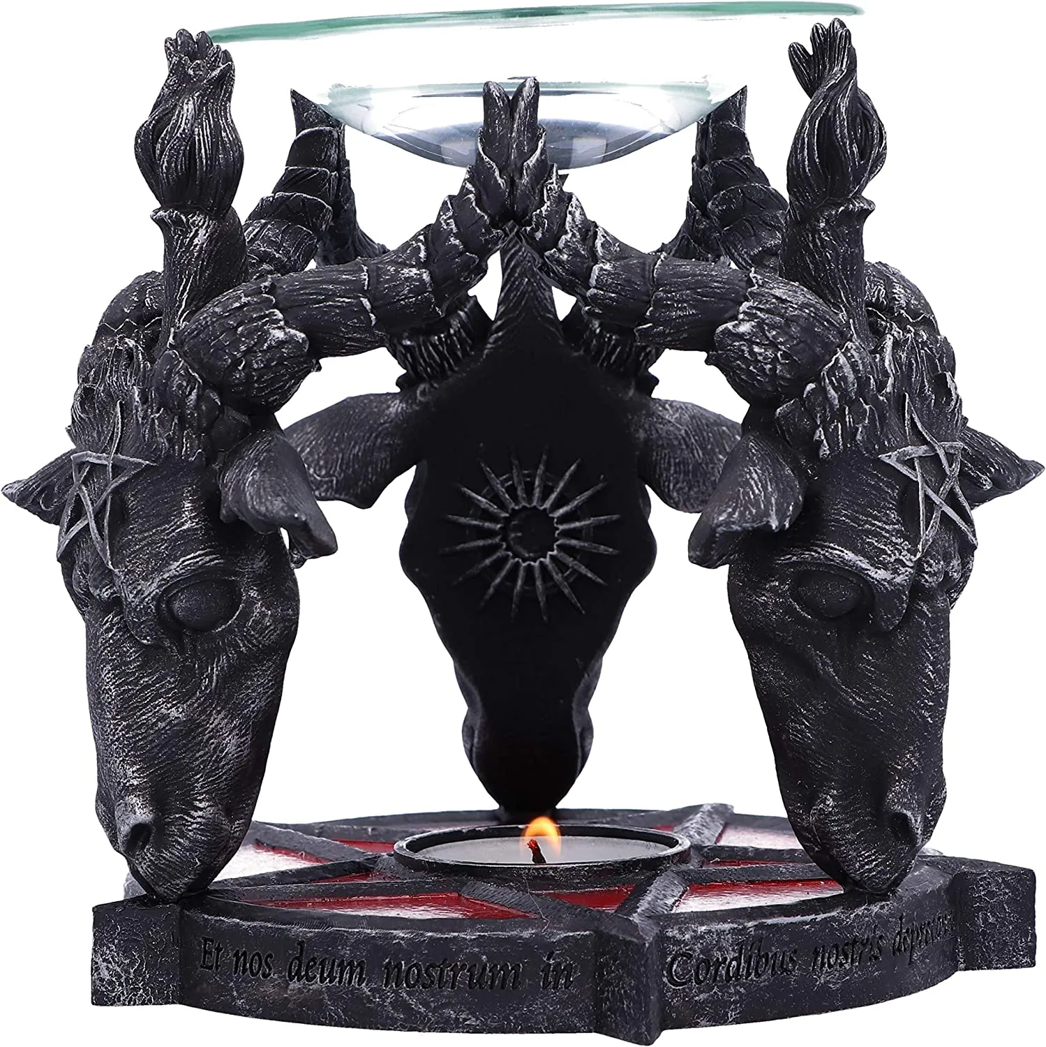 Nemesis Now Decor Nemesis Now B5189R0 Occult Baphomet Head Oil Burner, Black, 13.5cm