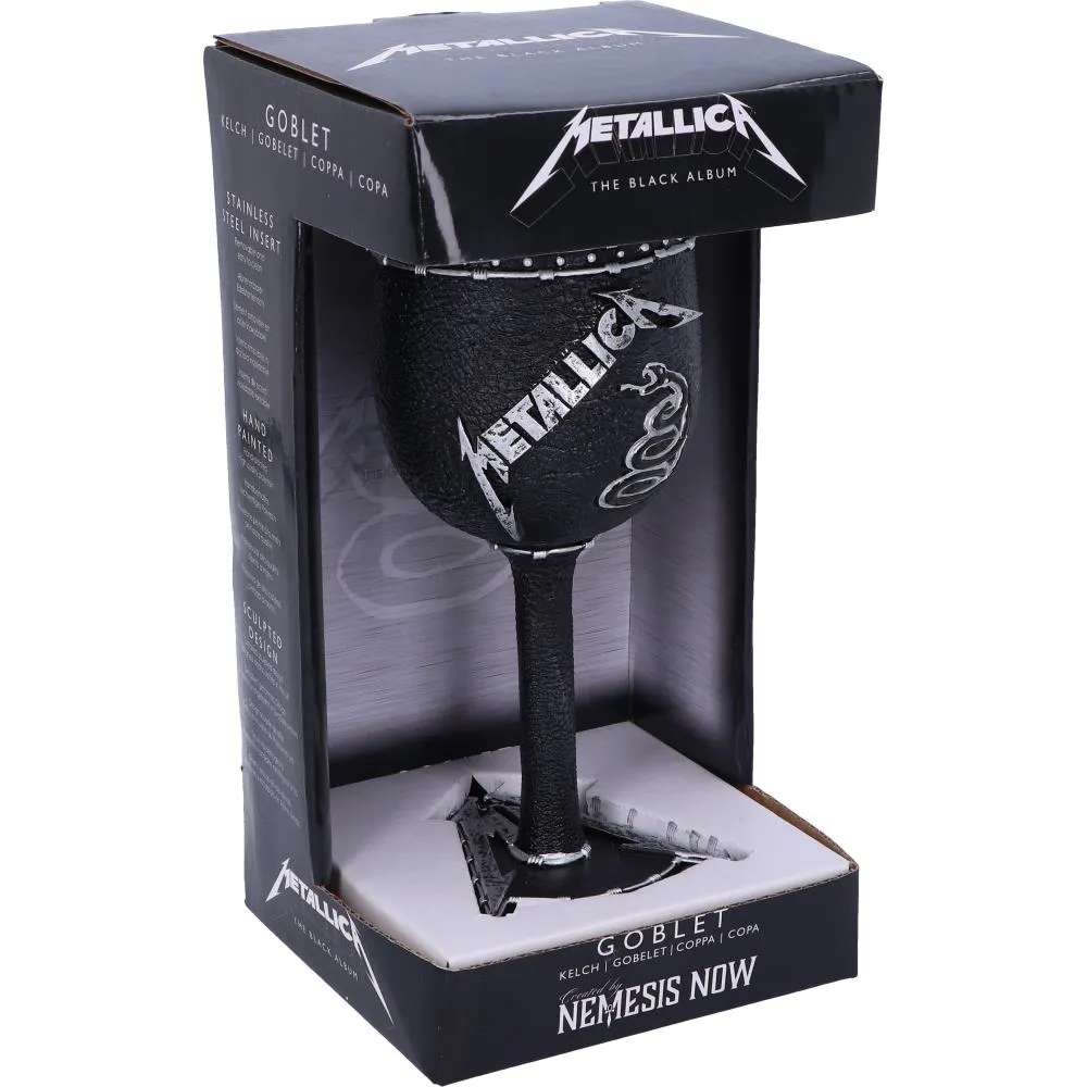 Nemesis Now Decor Nemesis Now B5222R0 Officially Licensed Metallica Black Album Goblet Wine Glass , 18cm