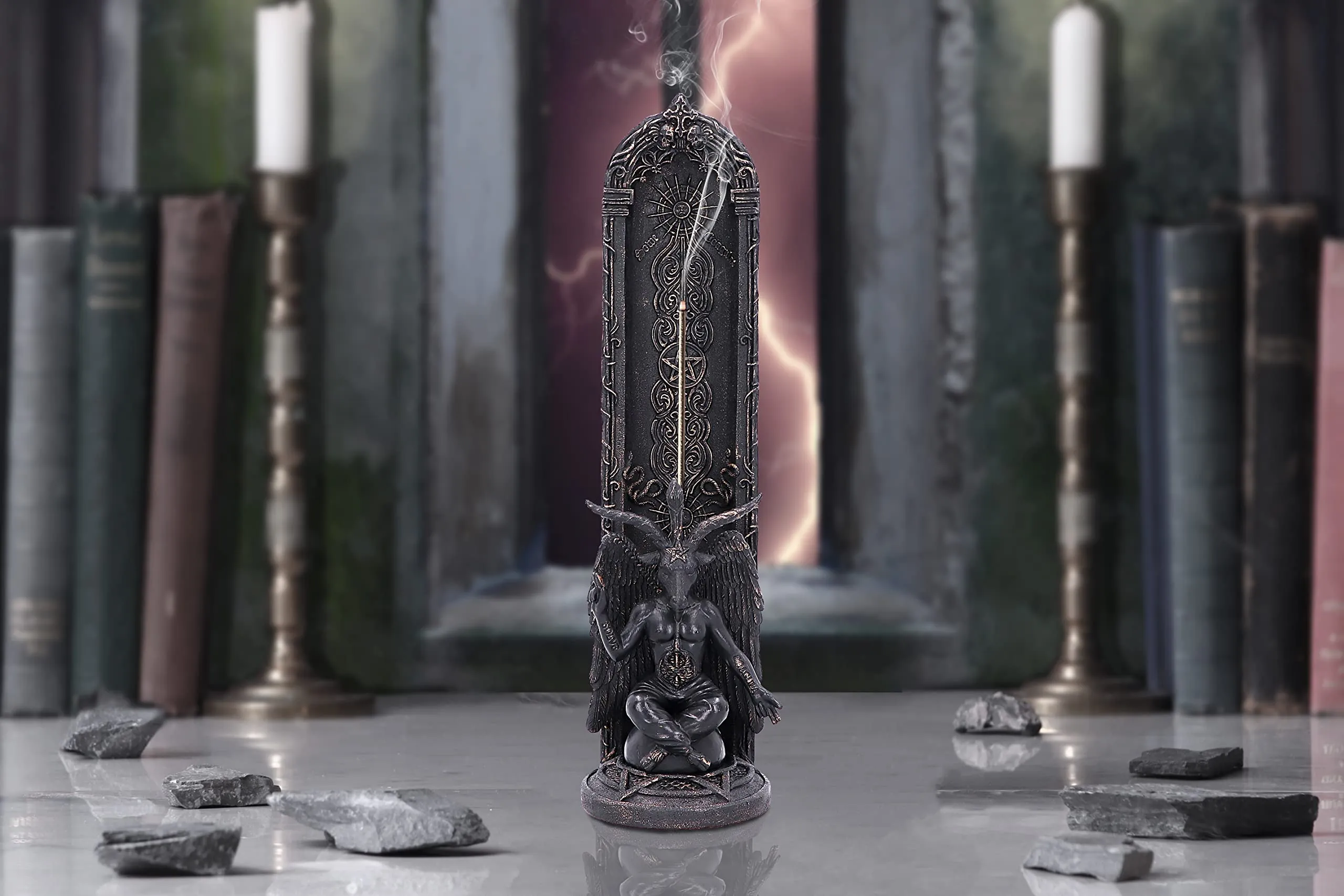 Nemesis Now Decor Nemesis Now Baphomet Essence Gothic Incense Burner (Black, 23.9cm)