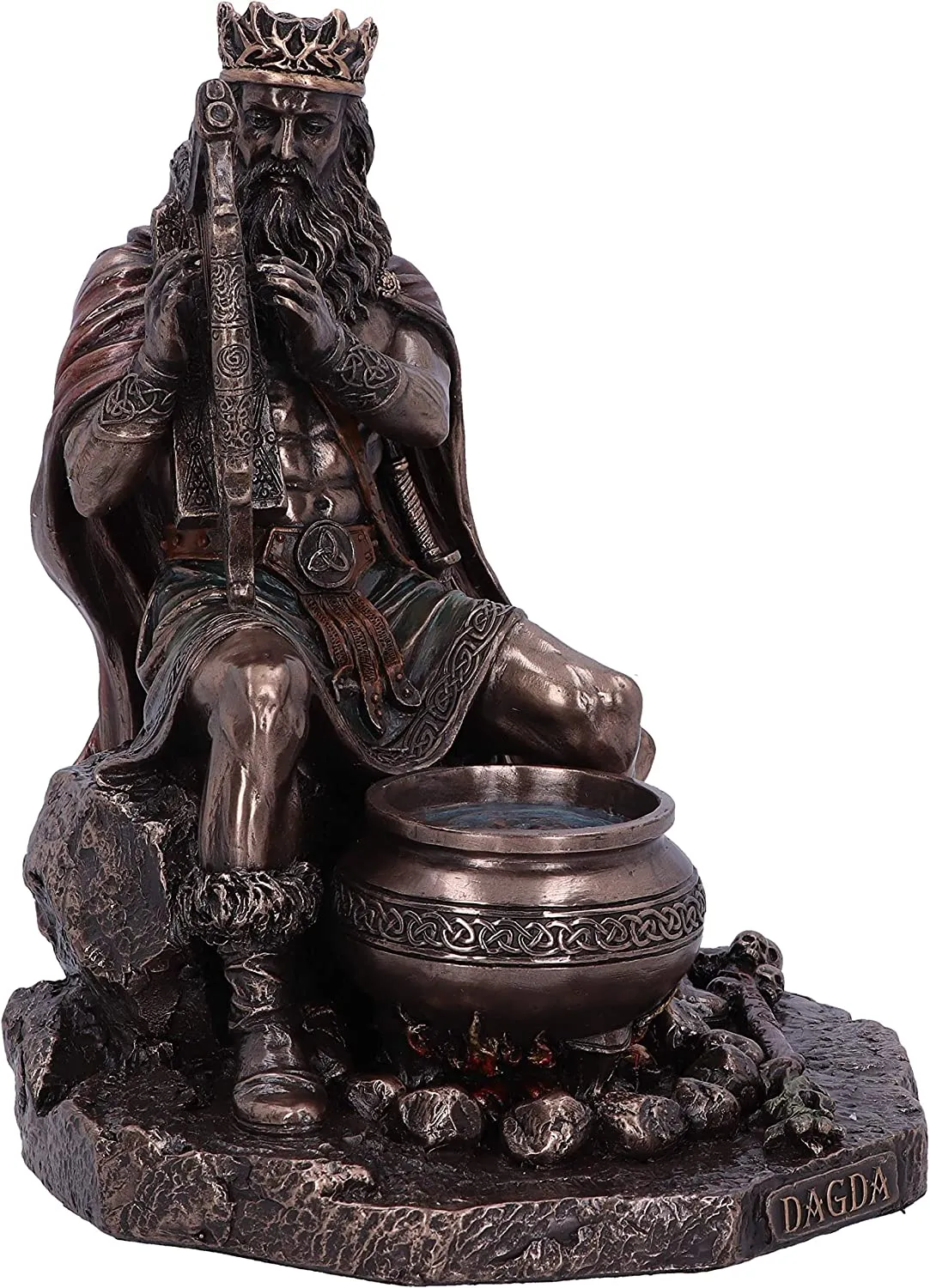 Nemesis Now Decor Nemesis Now Bronze Dagda King of Tuatha De Danann, Bronze, 18.5cm