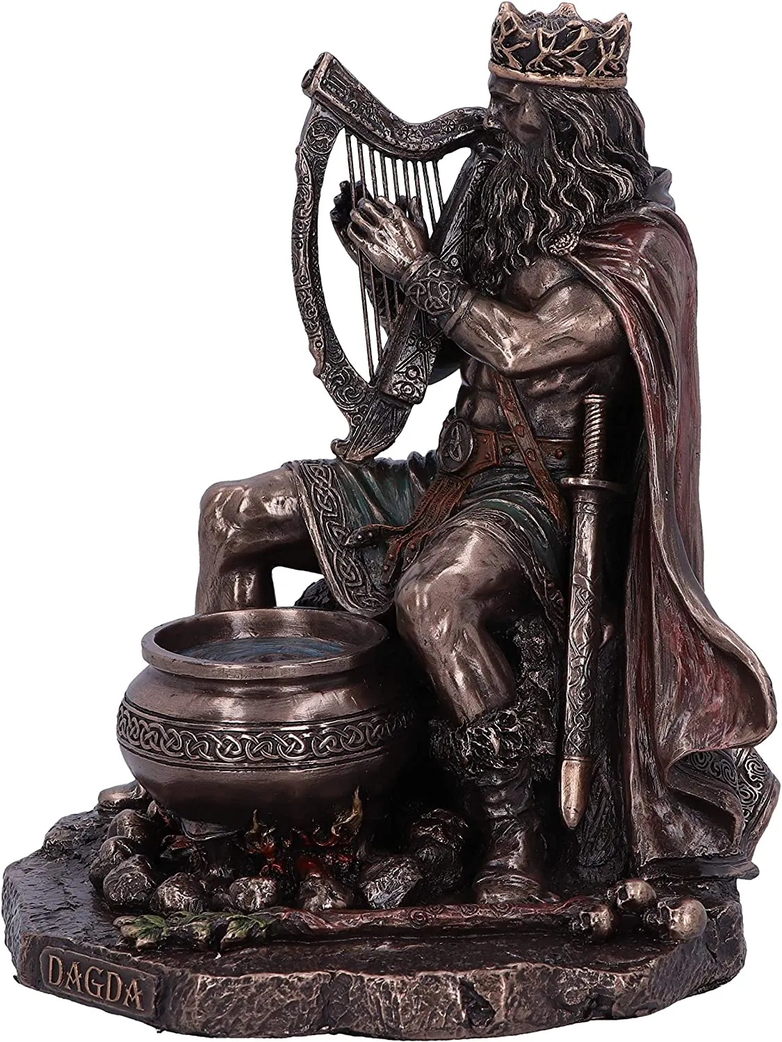Nemesis Now Decor Nemesis Now Bronze Dagda King of Tuatha De Danann, Bronze, 18.5cm