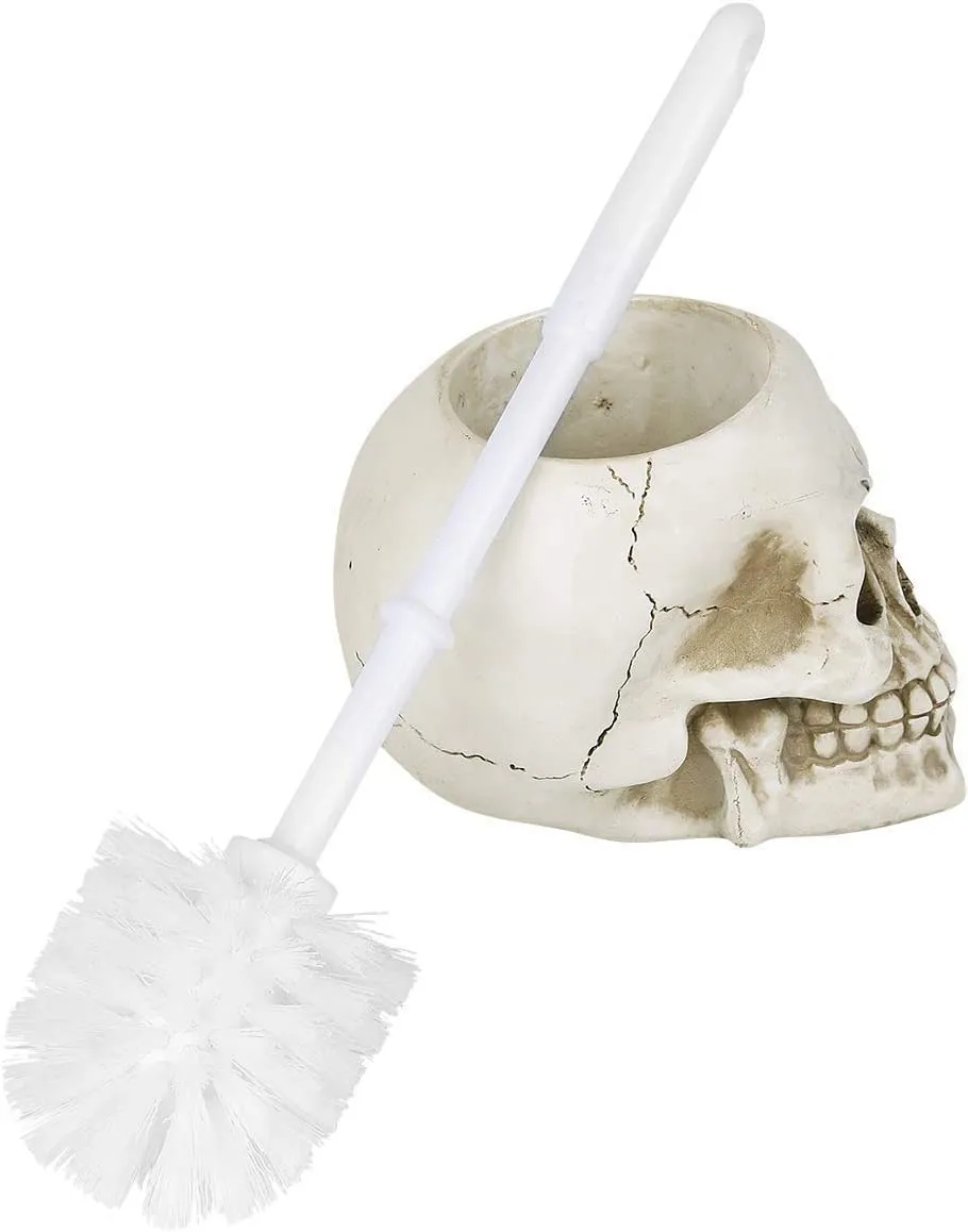 Nemesis Now Decor Nemesis Now Brush with Death Toilet Brush 16cm Ivory