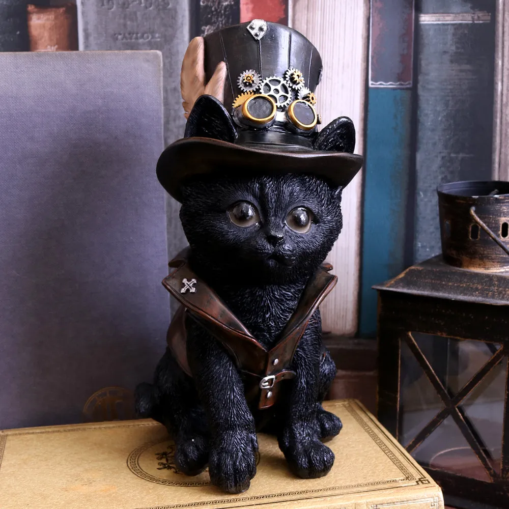 Nemesis Now Decor Nemesis Now Cogsmiths Cat 18.5cm Figurine Black, Resin
