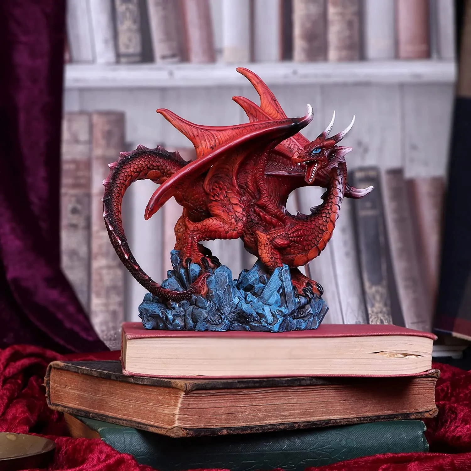 Nemesis Now Decor Nemesis Now Crimson Guard Dragon Figurine 16.5cm, Red, U5543T1