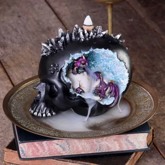 Nemesis Now Decor Nemesis Now Crystal Hatchlings Backflow Incense Burner 14cm, Blue