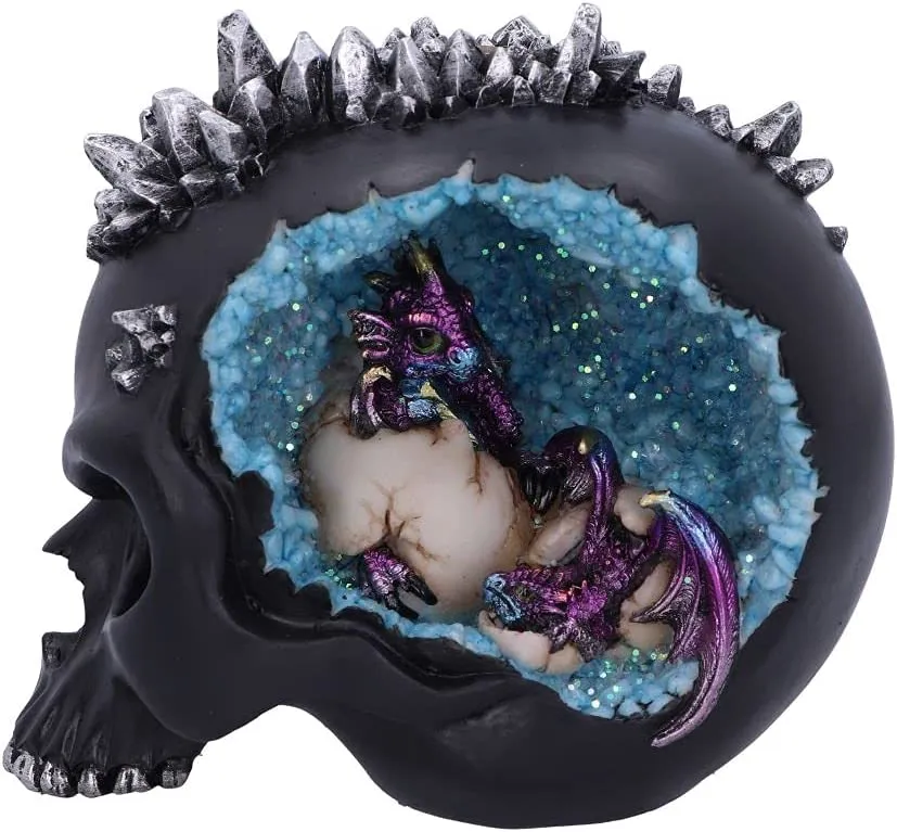 Nemesis Now Decor Nemesis Now Crystal Hatchlings Backflow Incense Burner 14cm, Blue
