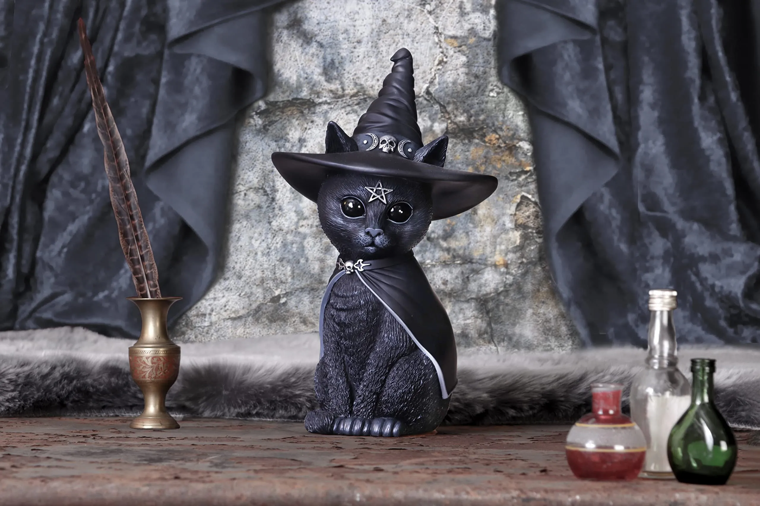 Nemesis Now Decor Nemesis Now Cult Cuties Purrah Witch Cat Figurine (B5903V2)