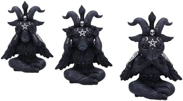 Nemesis Now Decor Nemesis Now Cult Cuties Three Wise Baphoboo Black 13.4cm