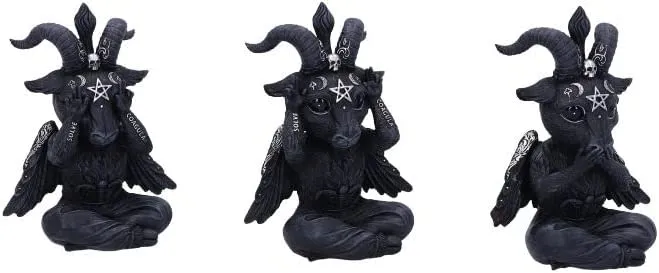 Nemesis Now Decor Nemesis Now Cult Cuties Three Wise Baphoboo Black 13.4cm