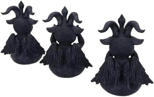 Nemesis Now Decor Nemesis Now Cult Cuties Three Wise Baphoboo Black 13.4cm