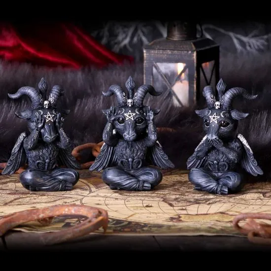 Nemesis Now Decor Nemesis Now Cult Cuties Three Wise Baphoboo Black 13.4cm