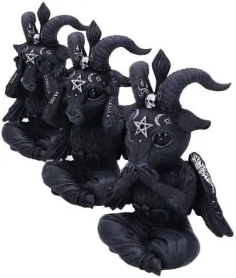 Nemesis Now Decor Nemesis Now Cult Cuties Three Wise Baphoboo Black 13.4cm