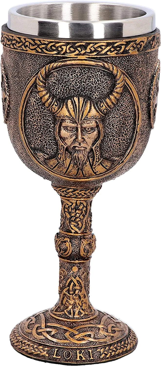 Nemesis Now Decor Nemesis Now D4718P9 Loki Goblet 17cm, Resin w. Stainless Steel