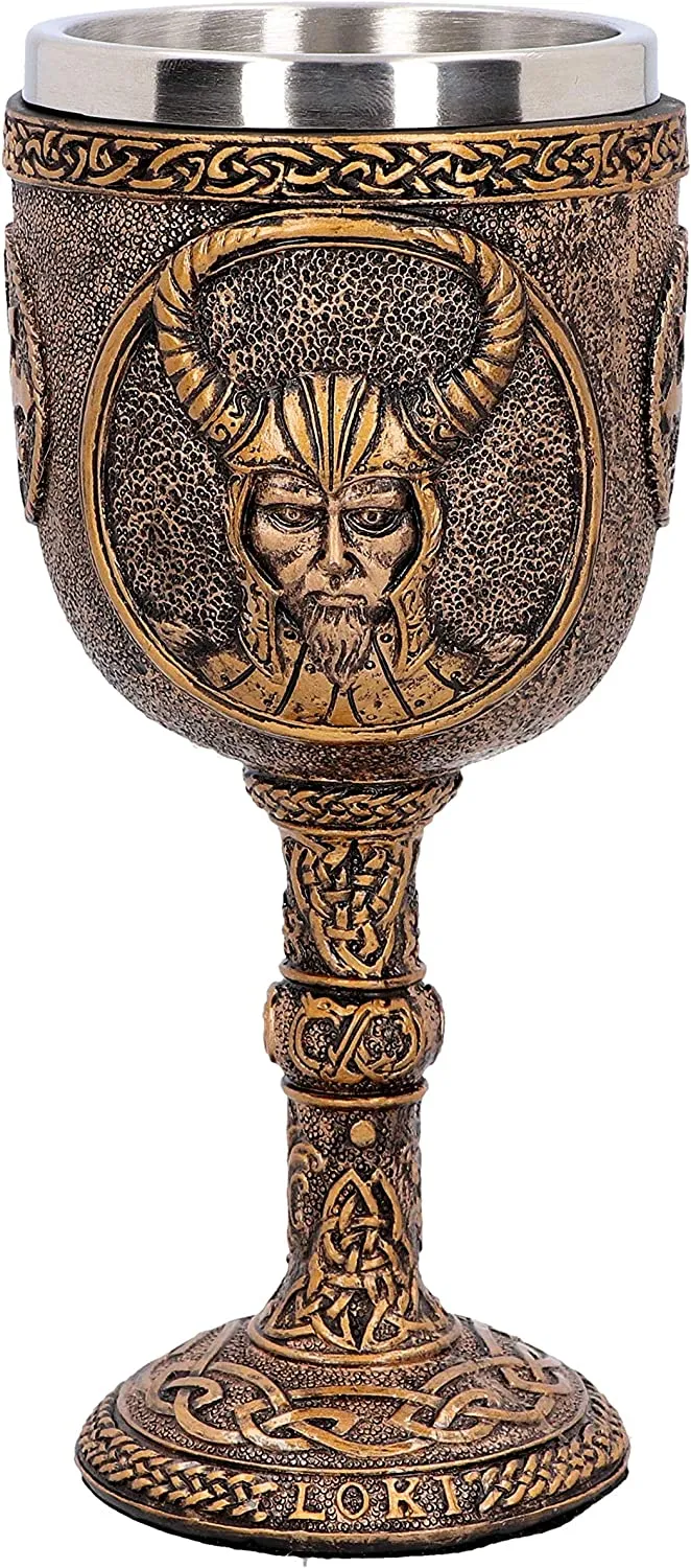 Nemesis Now Decor Nemesis Now D4718P9 Loki Goblet 17cm, Resin w. Stainless Steel