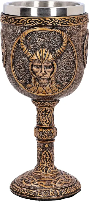 Nemesis Now Decor Nemesis Now D4718P9 Loki Goblet 17cm, Resin w. Stainless Steel