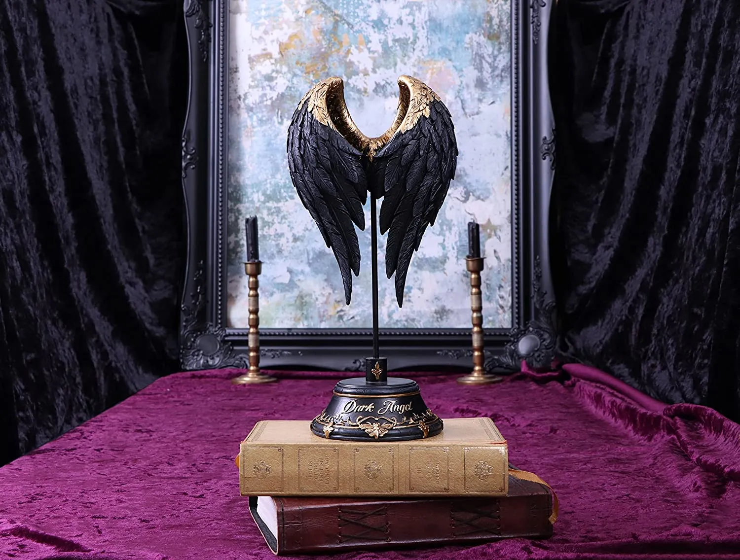Nemesis Now Decor Nemesis Now Dark Angel Gothic Fallen Fae Wing Figurine, Black, 26cm