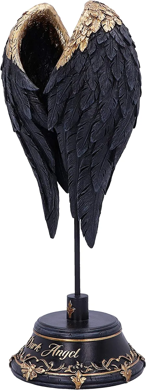 Nemesis Now Decor Nemesis Now Dark Angel Gothic Fallen Fae Wing Figurine, Black, 26cm
