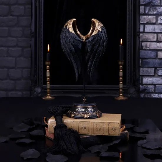 Nemesis Now Decor Nemesis Now Dark Angel Gothic Fallen Fae Wing Figurine, Black, 26cm