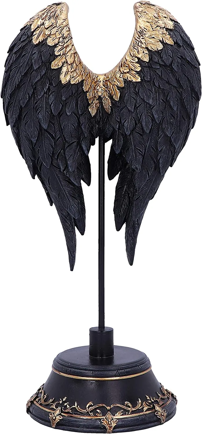Nemesis Now Decor Nemesis Now Dark Angel Gothic Fallen Fae Wing Figurine, Black, 26cm