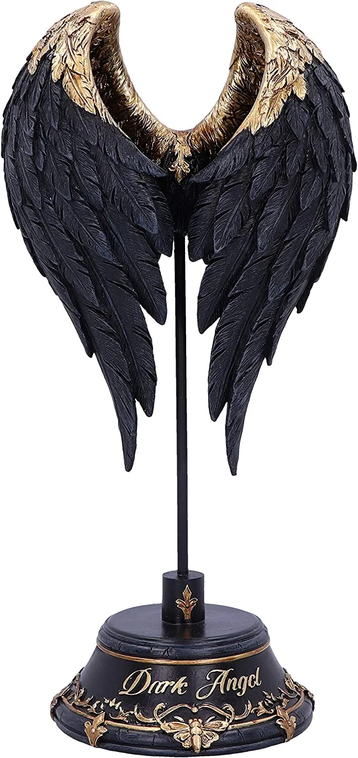 Nemesis Now Decor Nemesis Now Dark Angel Gothic Fallen Fae Wing Figurine, Black, 26cm