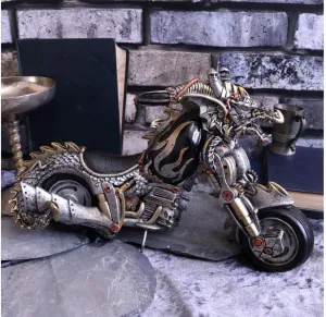 Nemesis Now Decor Nemesis Now - Dracus Birota Steampunk Dragon Motorcycle Figurine - 29cm