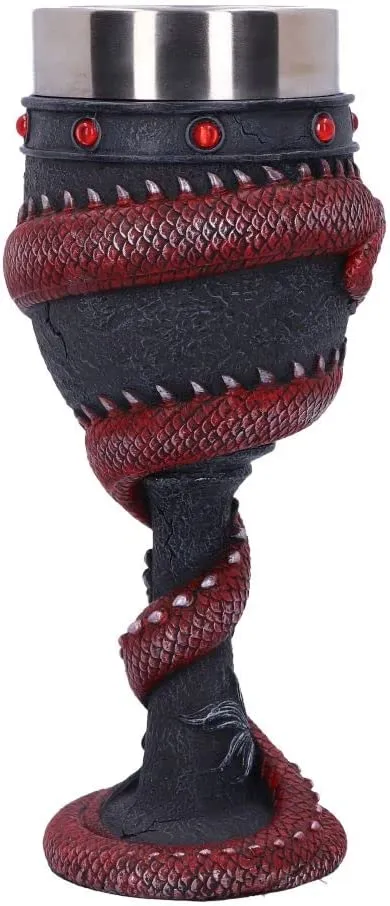 Nemesis Now Decor Nemesis Now Dragon Coil Goblet, Red, 20cm