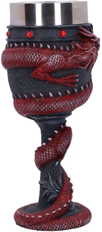 Nemesis Now Decor Nemesis Now Dragon Coil Goblet, Red, 20cm