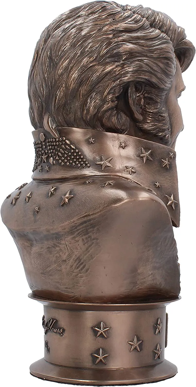 Nemesis Now Decor Nemesis Now Elvis Bust Figurine 33cm Bronze, Resin