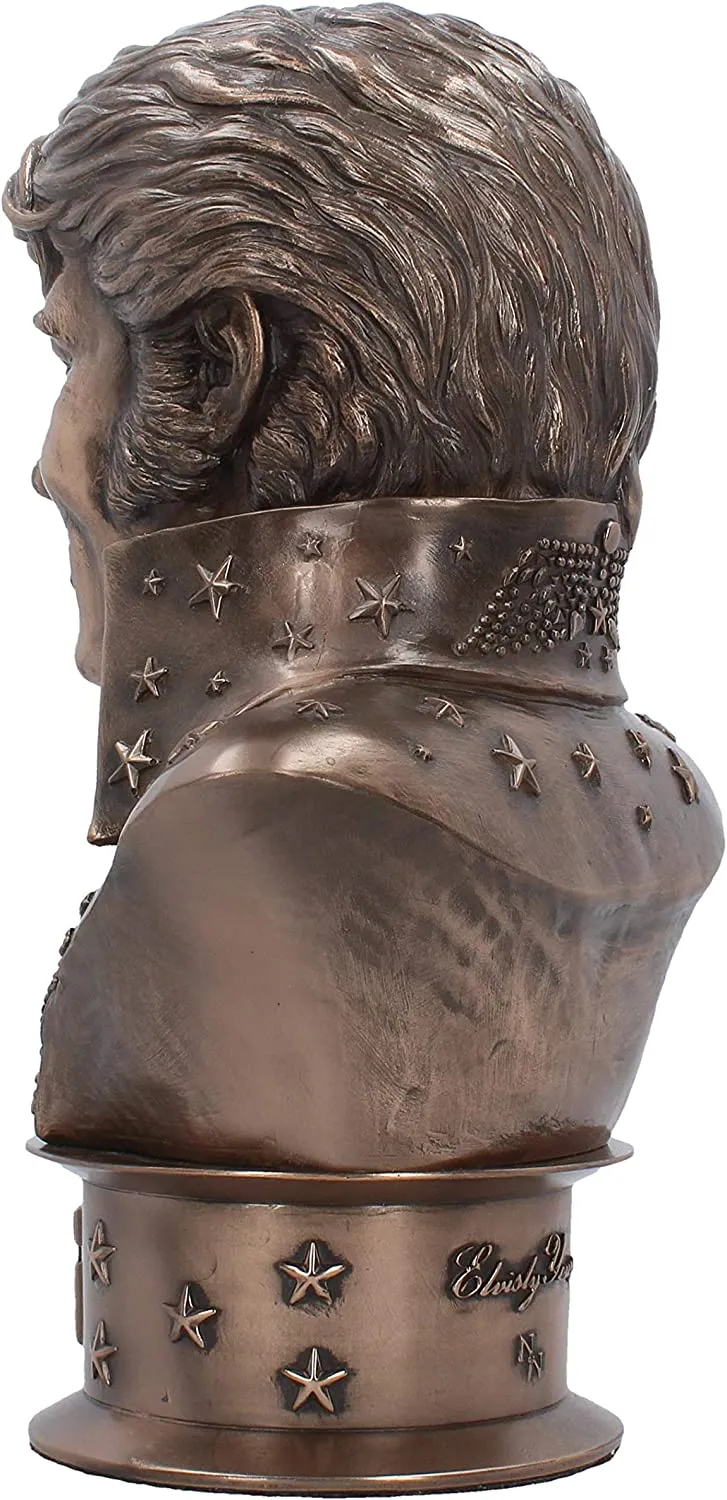 Nemesis Now Decor Nemesis Now Elvis Bust Figurine 33cm Bronze, Resin