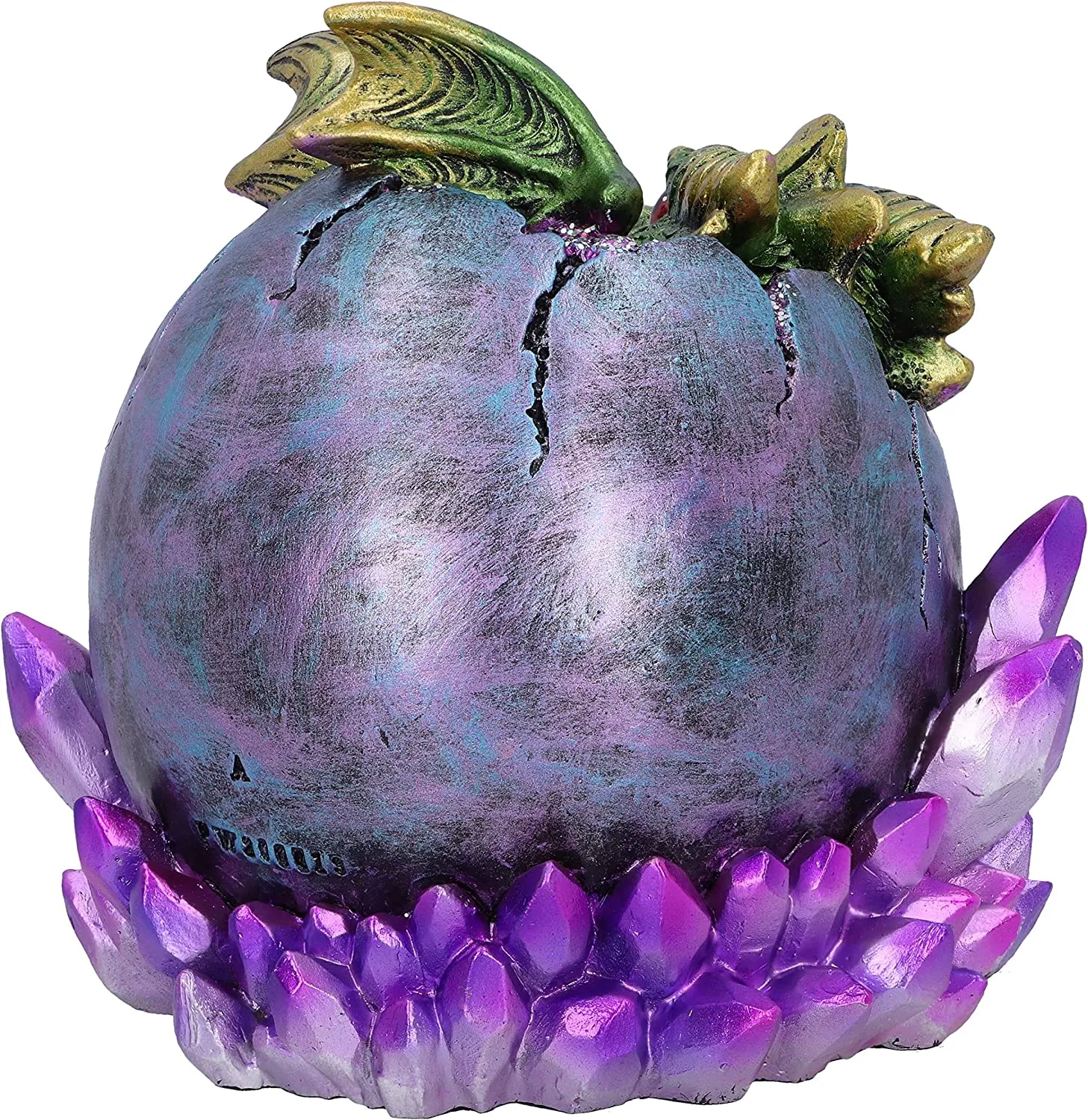 Nemesis Now Decor Nemesis Now Emerald Hatchling Glow Dragonling Green Dragonling Crystal Figurine,